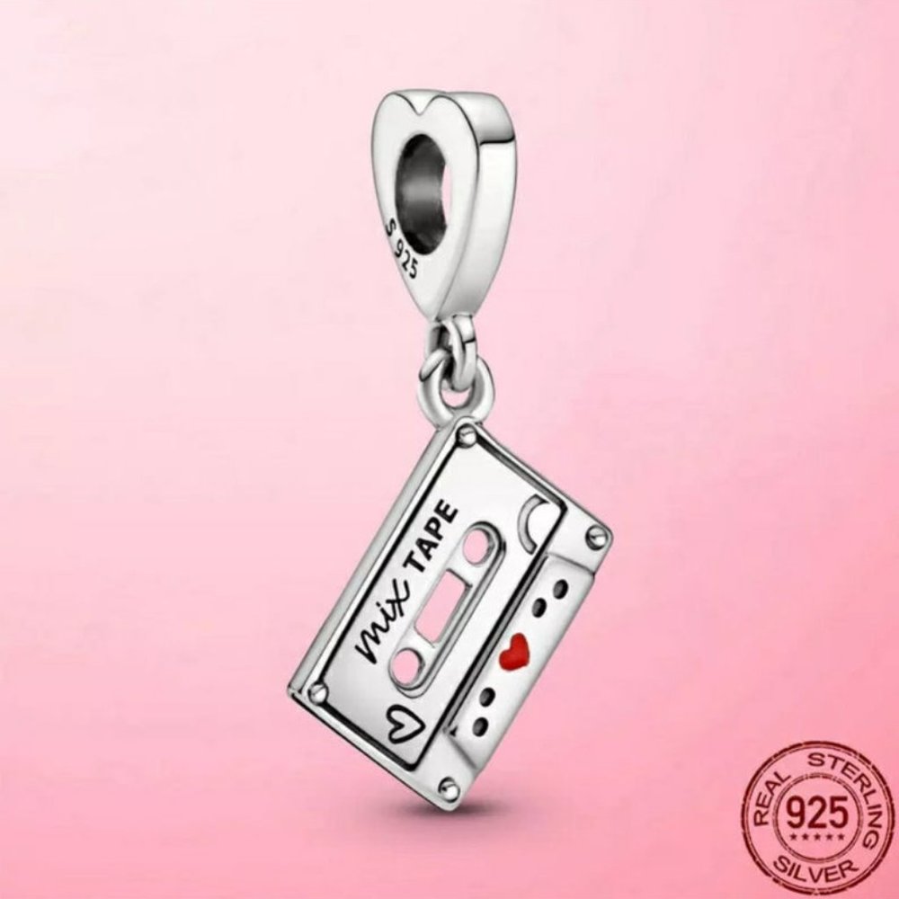 Mix Tape Cassette Love Songs Dangle Charm